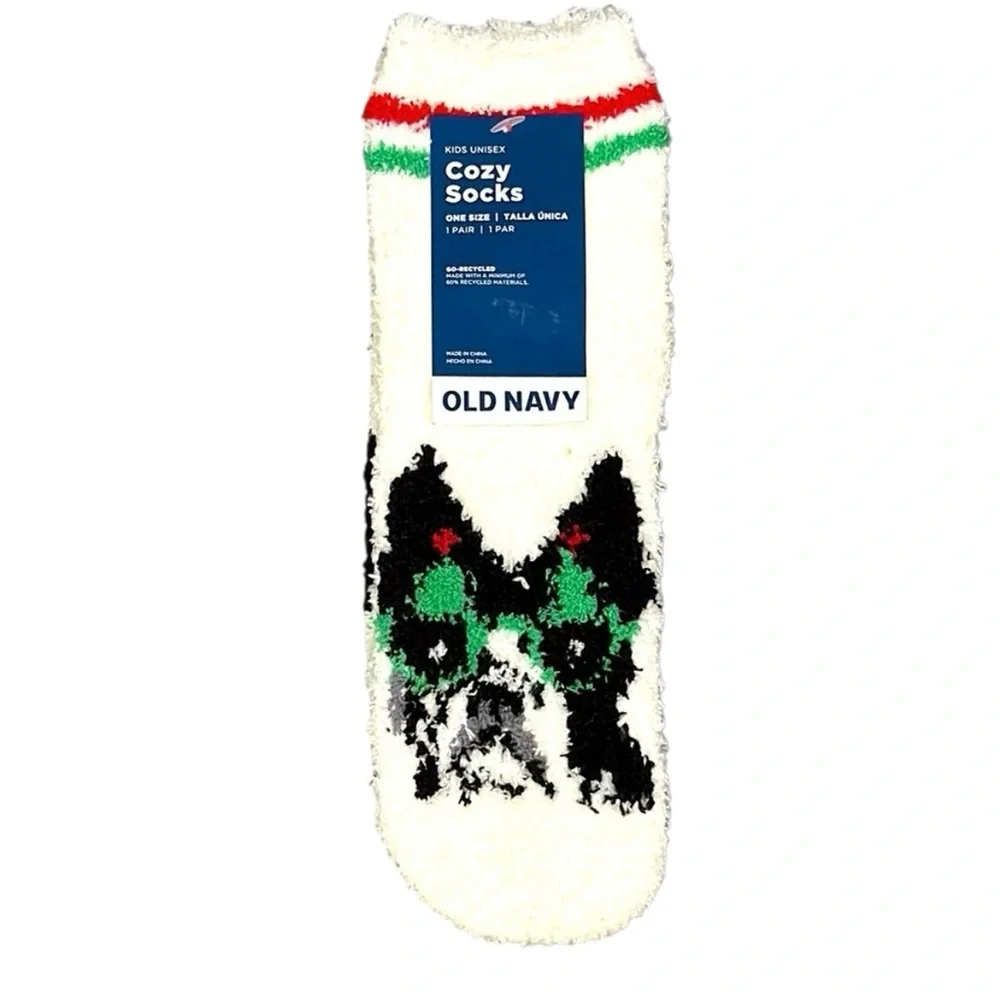 French Bulldog Christmas Holiday Cozy Socks